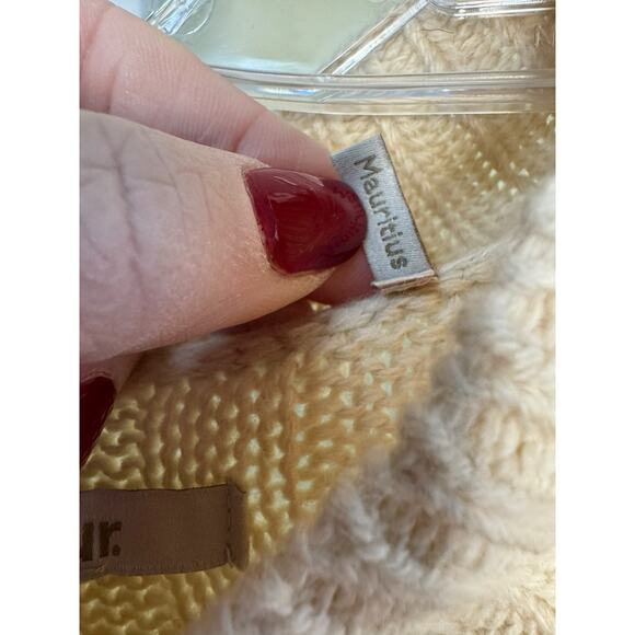 Barbour NWT Elisha Long Dleeve Wool Blend Sweater Dress in White Pepper Size 12 - Picture 8 of 15